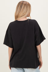 Black Oversized Mineral Wash T-Shirt