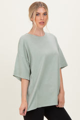 Sage Oversized Mineral Wash T-Shirt