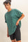 Dark Teal Oversized Mineral Wash T-Shirt