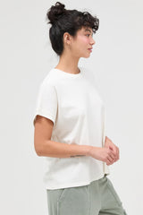 Off White Mineral Wash Boxy Fit T-Shirt