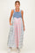 Multicolor Plaid Overall Maternity Maxi Dress