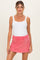 Strawberry Mineral Wash Pocket Maternity Skort
