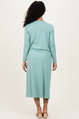 Sage Ribbed Cardigan 2 Piece Set