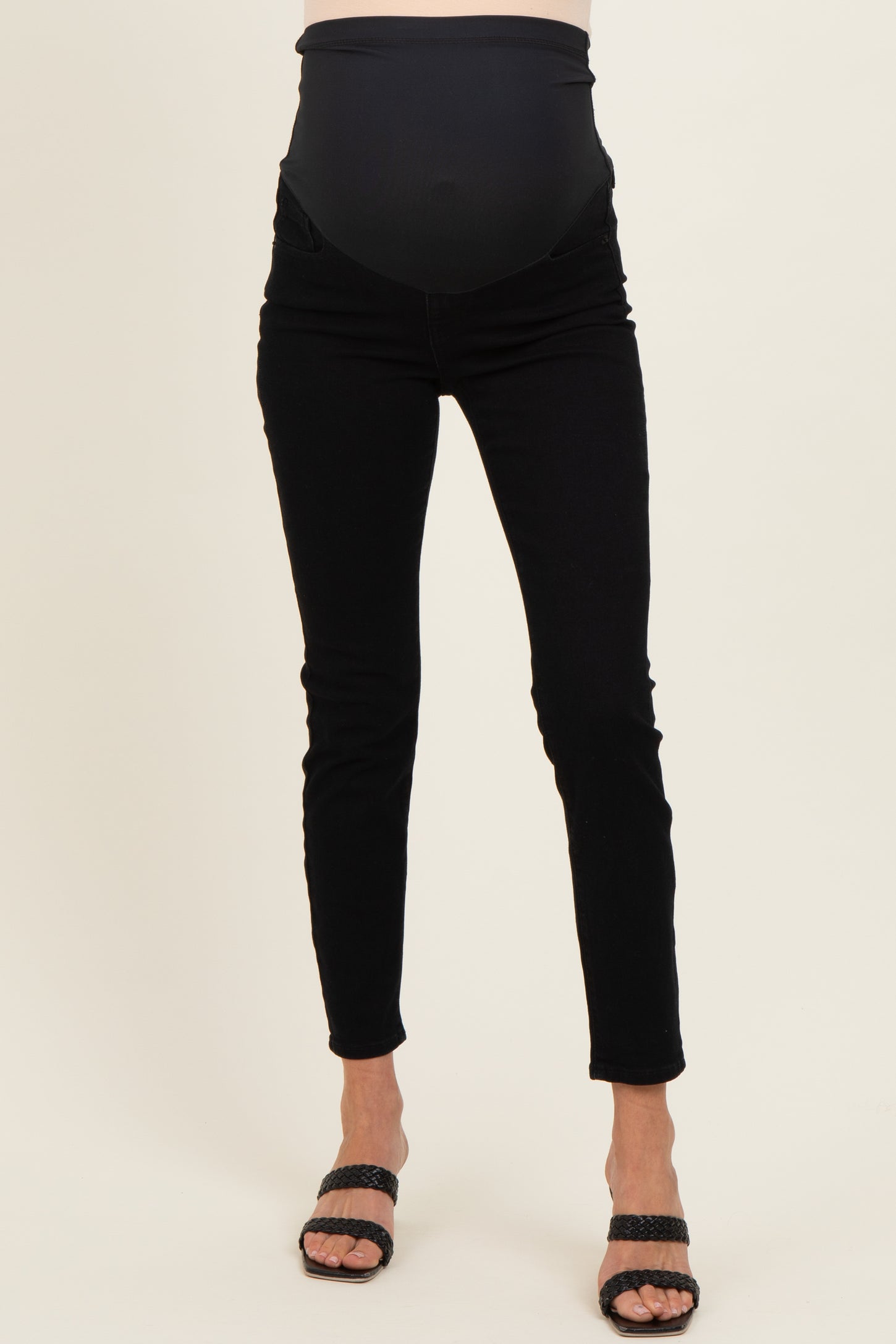 Black Lightweight Maternity Skinny Jeans