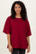 Cabernet Cotton Oversized Tee