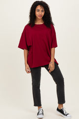 Cabernet Cotton Oversized Tee
