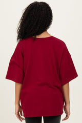 Cabernet Cotton Oversized Tee