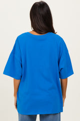 Ocean BlueCotton Oversized Tee