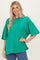 Kelly Green Cotton Oversized Tee