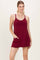 Cabernet Racerback Romper Dress