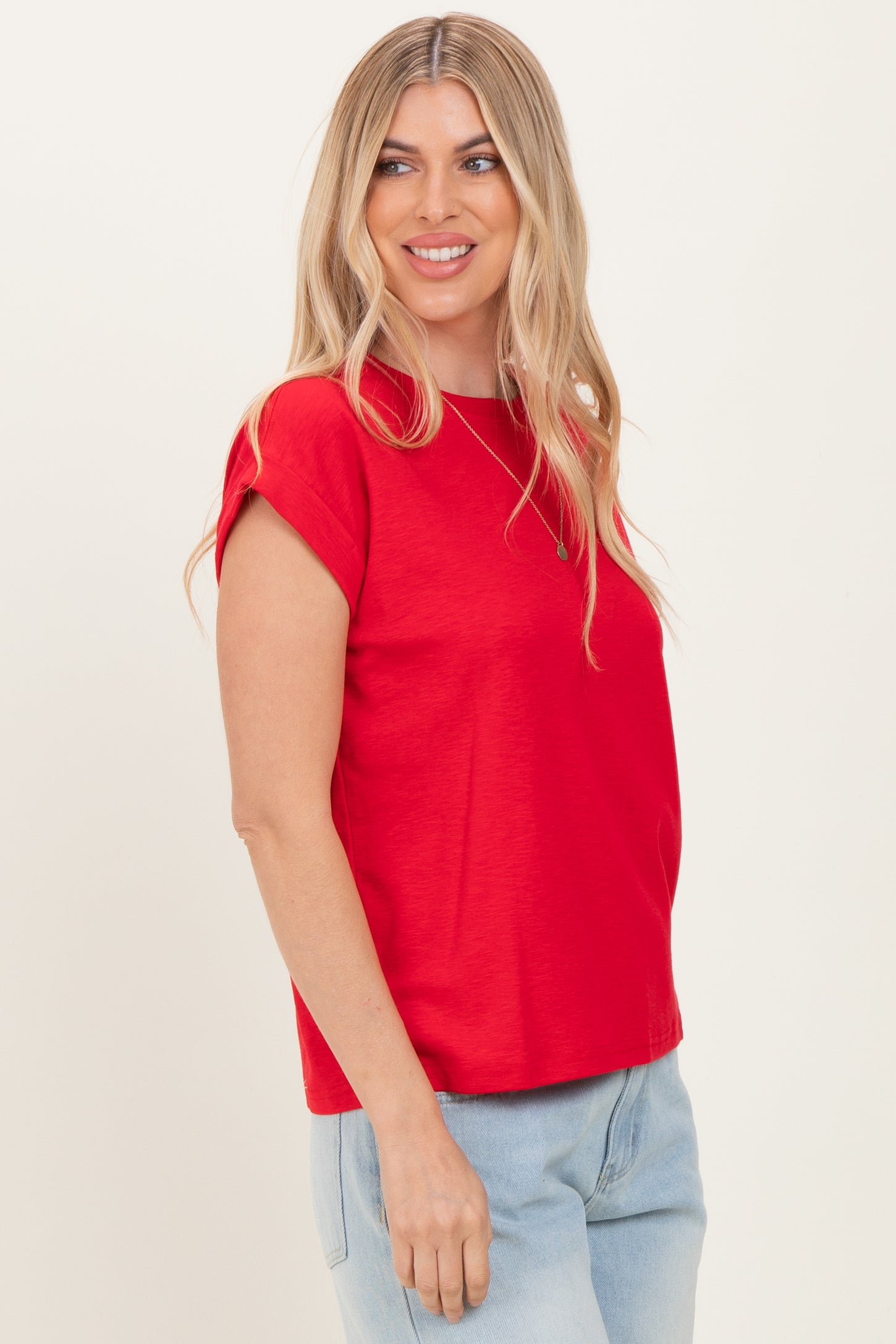 Ruby Rolled Short Sleeve Tee