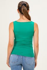 Kelly Green Basic Seamless Maternity Tank