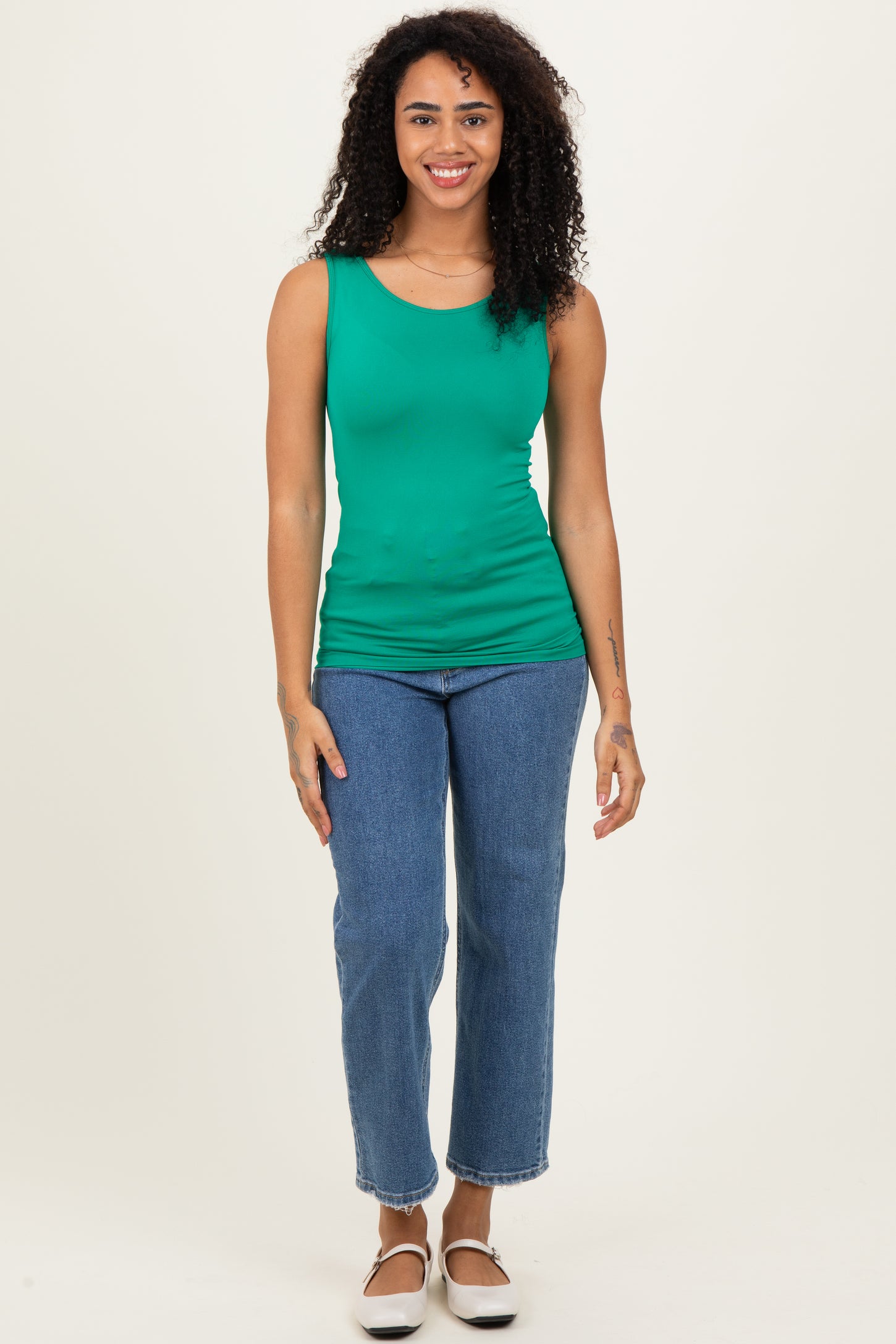 Kelly Green Basic Seamless Tank