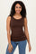 Brown Basic Seamless Tank