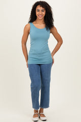 Blue Grey nBasic Seamless Tank