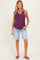Light Blue Raw Hem Bermuda Maternity Jean Shorts