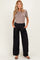 Black Smocked Waist Maternity Trousers