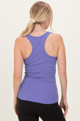 Violet Button Front Tank Top
