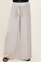 Dove Palazzo Wide Leg Maternity Pants