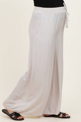 Dove Palazzo Wide Leg Maternity Pants