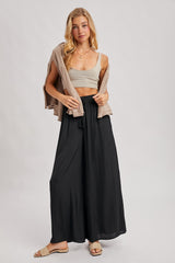 Black Palazzo Wide Leg Maternity Pants