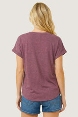 Light Plum French Terry Top