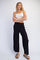 Black Ankle Wide Leg Pants