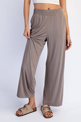 Taupe Ankle Wide Leg Pants