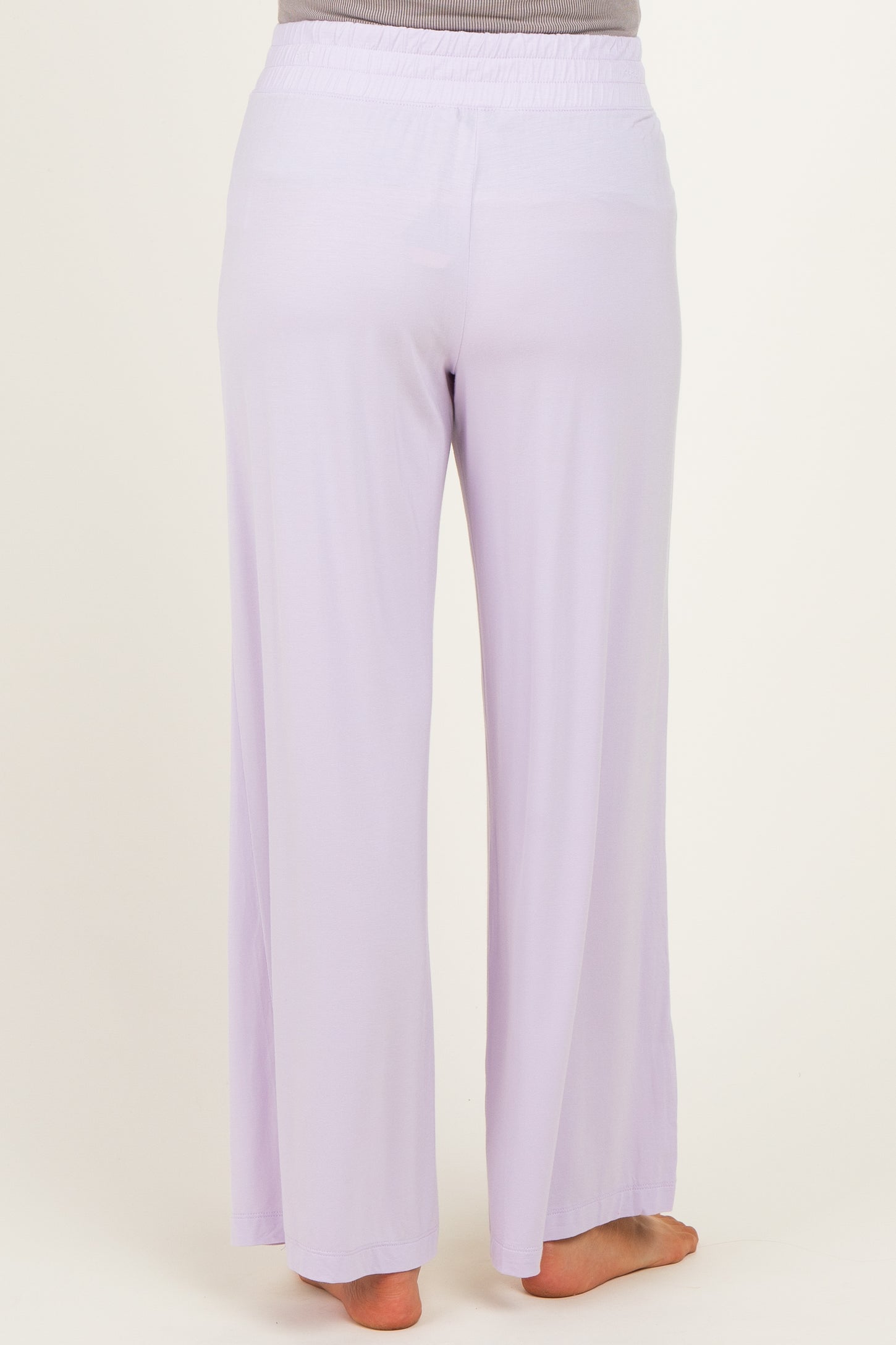 Petal Lilac Ankle Wide Leg Maternity Pants