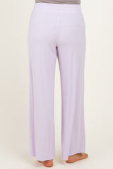 Petal Lilac Ankle Wide Leg Maternity Pants