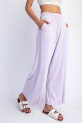 Petal Lilac Ankle Wide Leg Pants