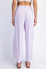 Petal Lilac Ankle Wide Leg Pants