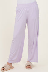 Petal Lilac Ankle Wide Leg Pants