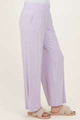Petal Lilac Ankle Wide Leg Pants