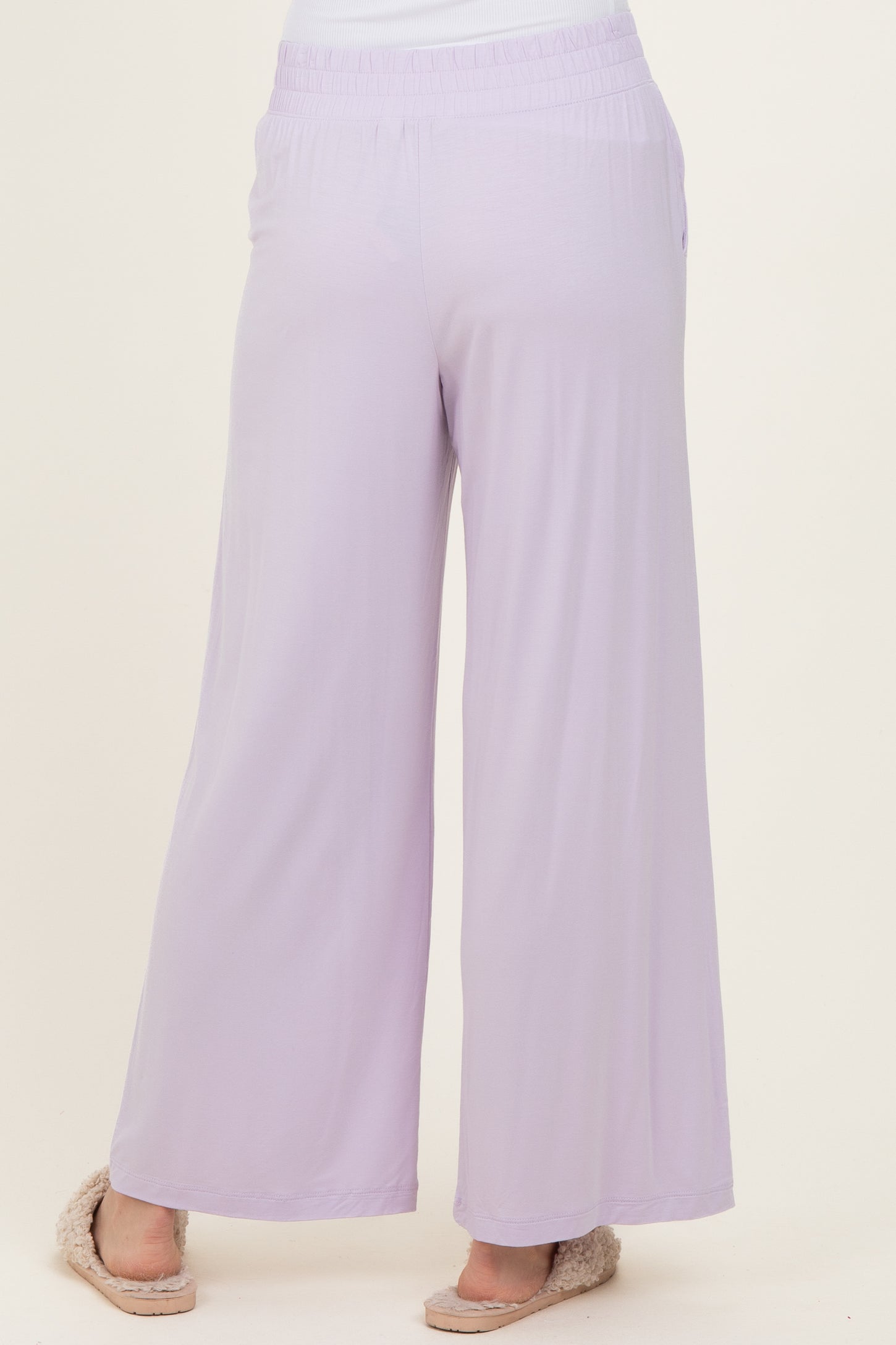 Petal Lilac Ankle Wide Leg Pants