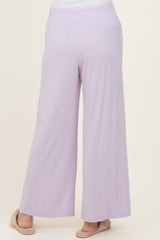 Petal Lilac Ankle Wide Leg Pants