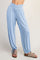 Light Blue Crossover Waist Pants