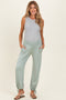 Moss Green Crossover Waist Maternity Pants