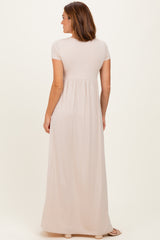 PinkBlush Coco Draped Nursing Maxi Dress