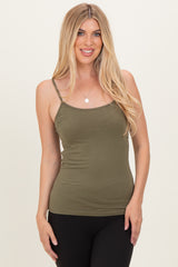 Olive Basic Adjustable Strap Cami