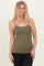 Olive Basic Adjustable Strap Cami