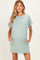 Sage Green Maternity T-Shirt Mini Dress