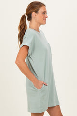 Sage Green T-Shirt Mini Dress