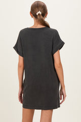 Charcoal Maternity T-Shirt Mini Dress