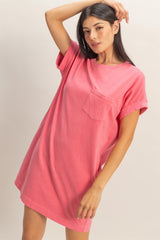 Pink T-Shirt Mini Dress