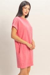 Pink T-Shirt Mini Dress