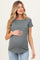 Olive Short Sleeve Nursing Maternity T-Shirt Top