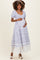 Light Blue Floral Smocked Maternity Maxi Dress