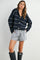 Navy Striped Drawstring Shorts