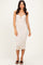 Taupe Bodycon Midi Dress